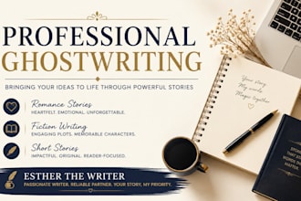 write a captivating romance, fiction, and short stories