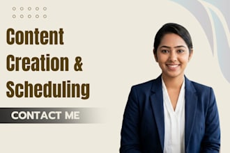 create engaging social media content and schedule posts