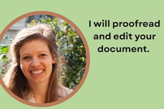 proofread and edit your document