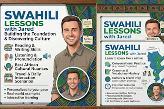 teach swahili language to you
