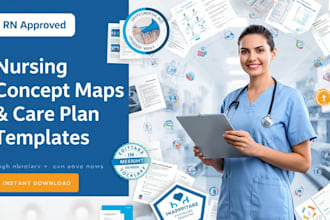 create custom nursing concept maps and care plan templates for nursing stdnts