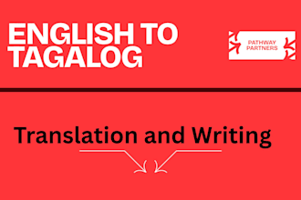 translate english to tagalog or filipino professionally