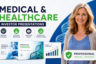 medical presentation, healthcare deck, biotech investor presentation expert pro