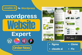 wordpress expert lovable ai to wordpress, figma or claude ai to wordpress