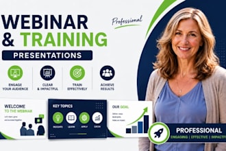 webinar slides, training presentation, professional webinar slides expert promax