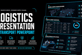 design logistics presentation transport presentation corporate b2b sales deck