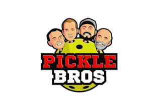 design podcast pickle ball logo