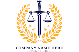 design a professional attorney and law firm logo