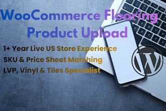 do woocommerce flooring product upload and catalog management
