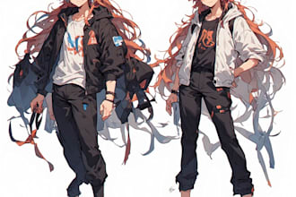 do anime character an illustration and anime character