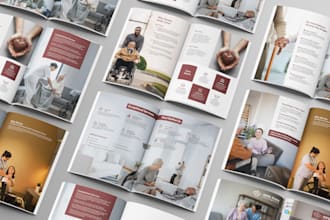 design a premium company profile design and annual report