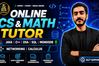 be your expert computer science and math tutor