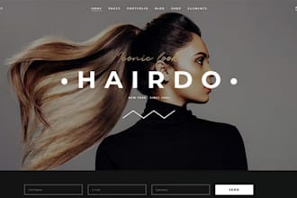 hair extension shopify store hair website beauty store salon website design