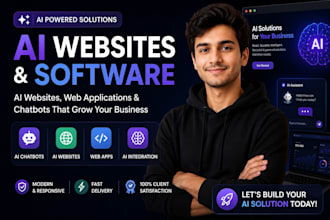 develop ai website, ai chatbot,saas website,ai web application,ai automation web