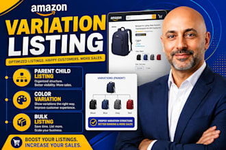 fix amazon product listing errors, variation listing issues