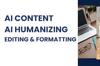 manually edit and humanize ai content or drafts into professional writing