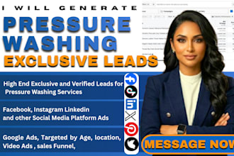 700 fresh pressure washing leads, cleaning, pressure washing leads google ads