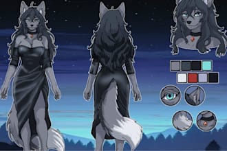 furry reference sheet ref sheet anthro sfw nsfw furry ref sheet character design