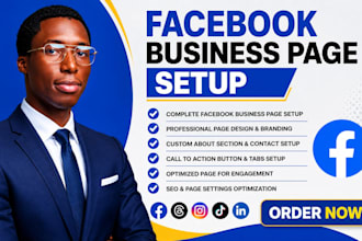 create and setup stunning facebook business page professionally