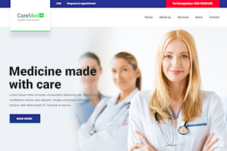 build healthcare website, doctor booking, appointment website, medical website