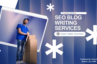 write SEO optimized blogs and artic