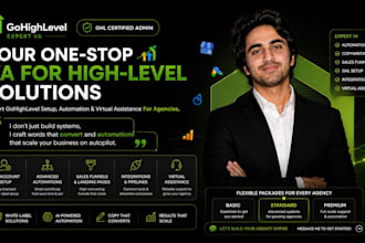 be your ghl expert and ghl virtual assistant for gohighlevel agency, ghl saas