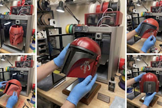 3d print and paint, ship custom 3d mask 3d  helmet cosplay armor halloween mask