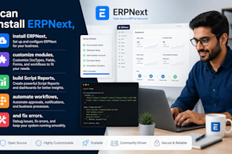 be your erpnext and frappe developer