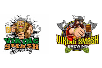 design modern gorgeous viking logo with satisfaction guaranteed