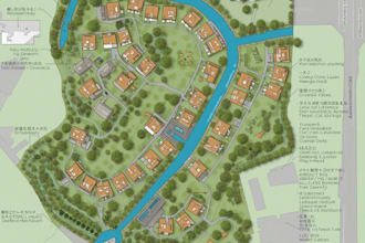design custom hand drawn watercolor maps for events