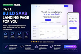 build a saas landing page for you
