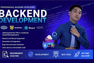 do backend development for your web application