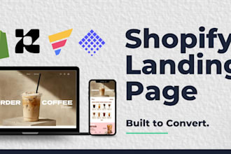 design shopify product page, landing page by pagefly, gempages, shogun
