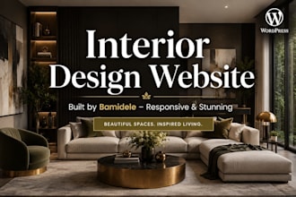 build interior design website, architecture website, construction website