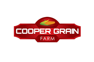 design top quality cooper grain farms logo