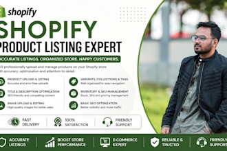 handle shopify product uploads and store maintenance