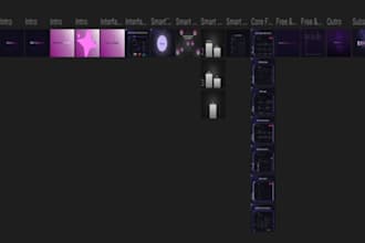 design professional saas video storyboard in figma