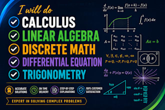 do calculus, linear algebra, discrete math, differential equation, trigonometry