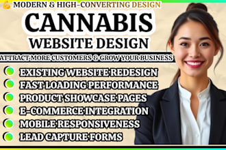 create a cannabis website, dispensary website that attracts more customers