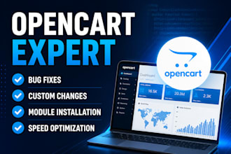 fix bugs and make changes in your opencart website