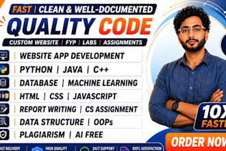 do assigned programming python machine learn java cpp sql database web developer