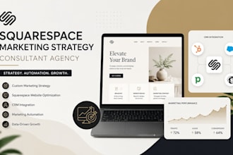 create squarespace marketing strategy consultant agency website crm integration