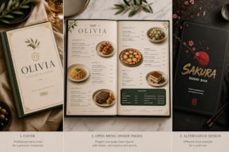 create professional ai restaurant menu designs