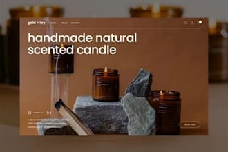 candle website candle store scented candle wordpress design