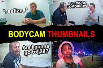 design police bodycam niche youtube thumbnails