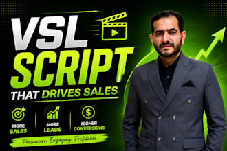 write a persuasive video sales letter vsl script that drive sales