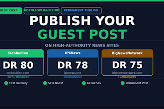 publish guest post on techbullion, ipsnews and bignewsnetwork