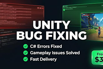 fix unity bugs add features and improve your unity 3d game