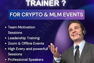 provide professional motivational speaker and trainers for your event
