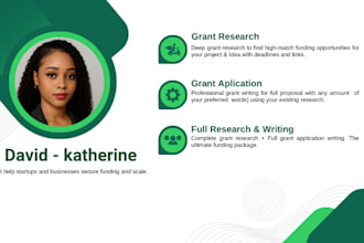 do grant research, grant writing, and grant application proposals